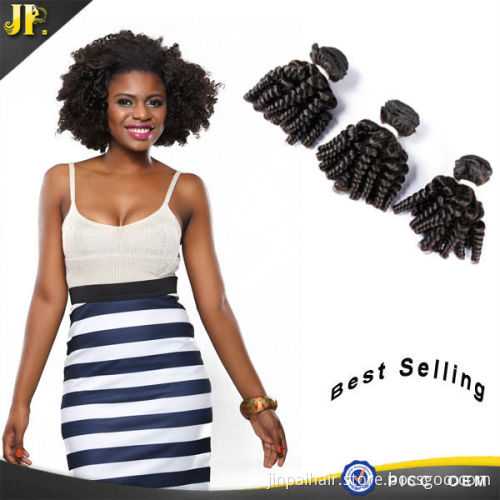 JP raw unprocessed top quality dyeable remy double layer baby curl hair extension
